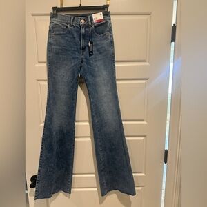 Express Slim Flare High Jeans